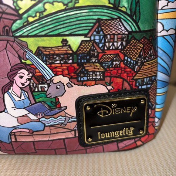 Loungefly Disney Princess Castle Series Beauty And The Beast Belle Mini Backpack - Picture 2 of 9